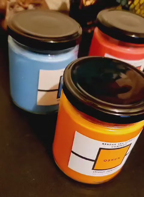 Load video: Displays several candle types.